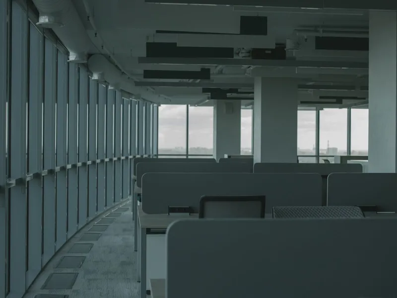 Clean, modern commercial office interior