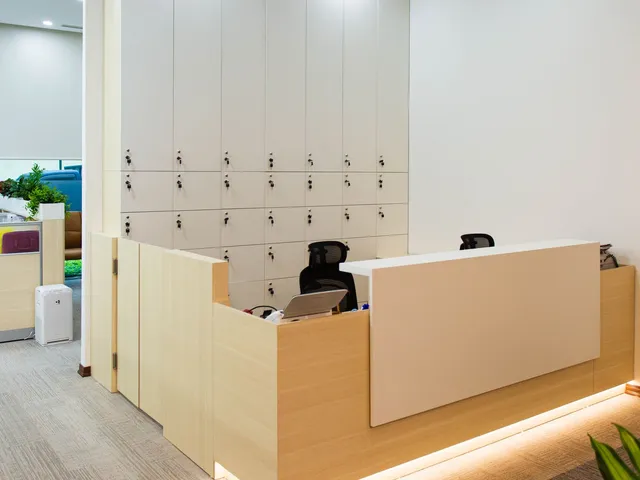 Modern minimalist reception space