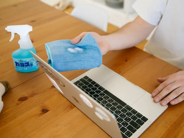 Disinfecting shared workspace equipment